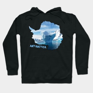 Antarctica Coastline Hoodie